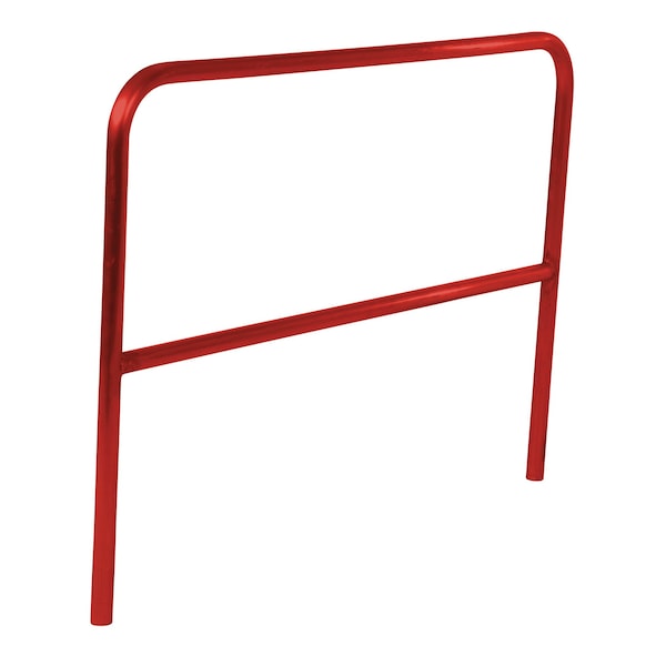 STEEL PIPE SAFETY RAILING 60 IN LENGTH RED